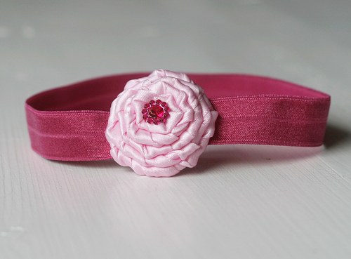 Čelenka pro newborn - růžová — foto 2