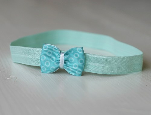 Čelenka pro newborn - mentolová — foto 3
