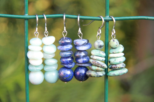 Náušnice lapis lazuli... — foto 2