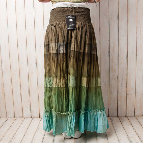 Dlouhá sukně patchwork - vel. L/XL — foto 6