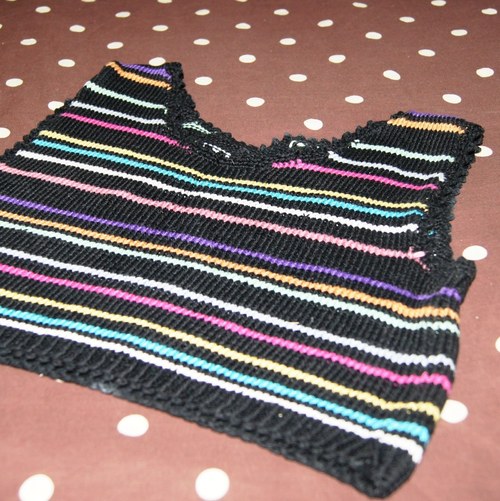Pastelkový ručně pletený TOP — foto 3