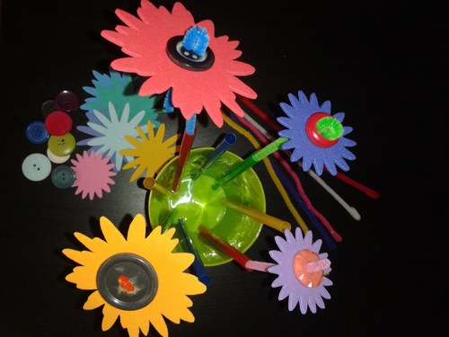 Knoflíkové kytičky — foto 2