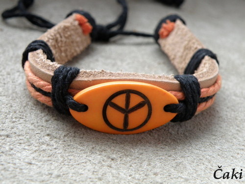Hippies-kožený náramek — foto 3
