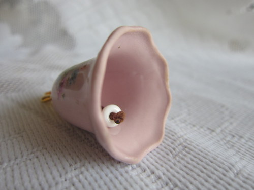 Zvonek - růžový porcelán — foto 2