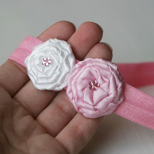 Čelenka pro malou slečnu - růžovobílá — foto 2