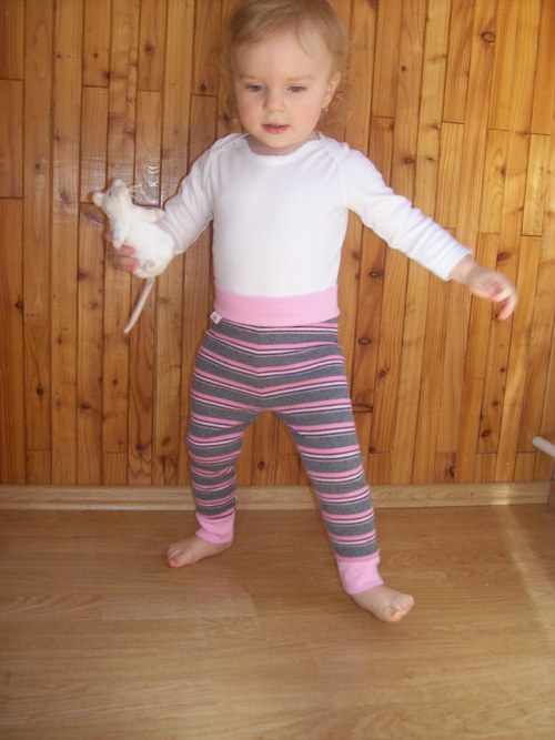Legínky s náplety - proužky — foto 4