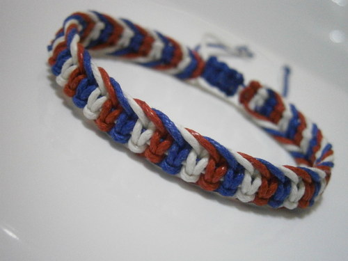 "Pro fanoušky" - unisex náramek (macramé) — foto 4