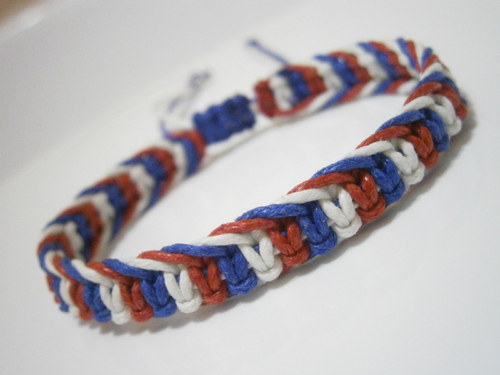 "Pro fanoušky" - unisex náramek (macramé) — foto 5