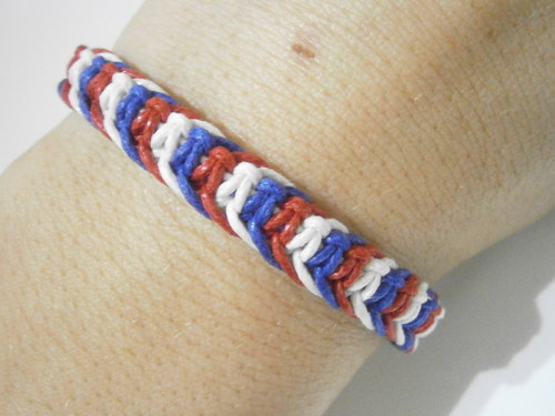 "Pro fanoušky" - unisex náramek (macramé) — foto 6
