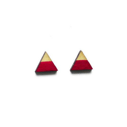 Náušnice PLAY-WOOD - Triangle — foto 3