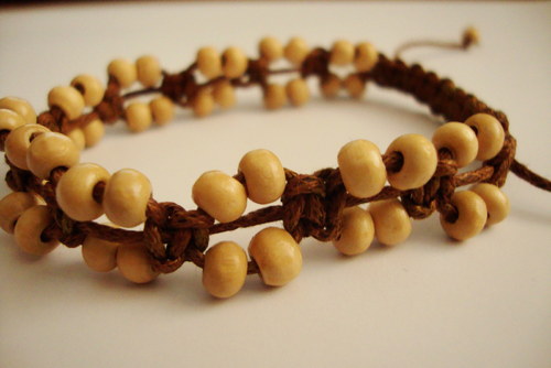 Náramek drhaný macramé — foto 2