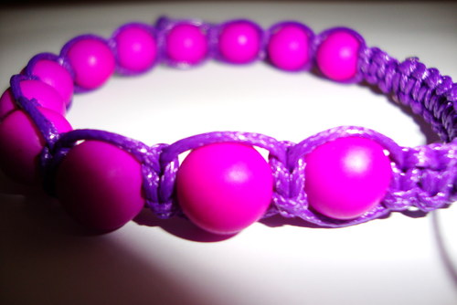 Náramek drhaný macramé — foto 2