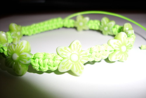 Náramek drhaný macramé — foto 2