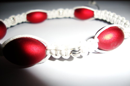 Náramek drhaný macramé — foto 2