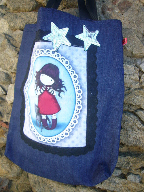 Kabeloša Santoro Red - blue denim — foto 2