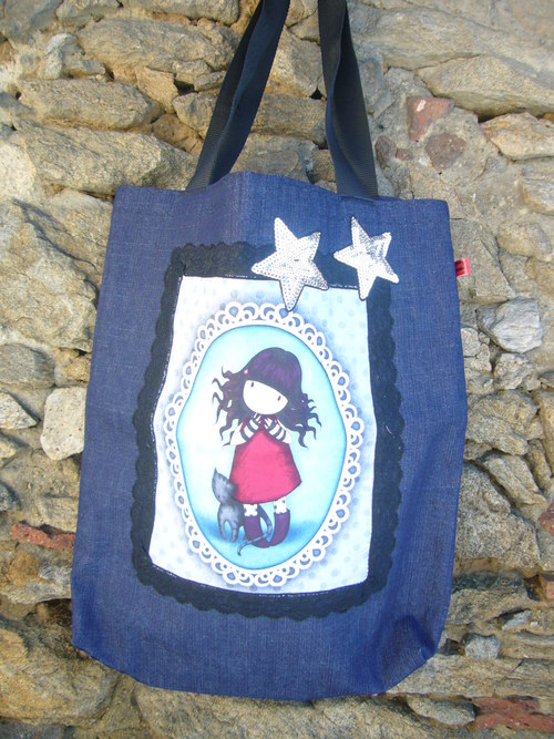 Kabeloša Santoro Red - blue denim — foto 3