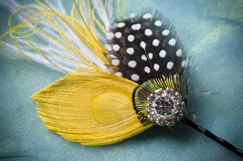 Peříčkový fascinátor — foto 3