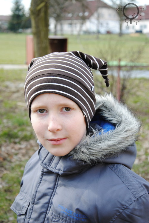 Dětská rohatka hnědá pruh 3-8 roky — foto 2
