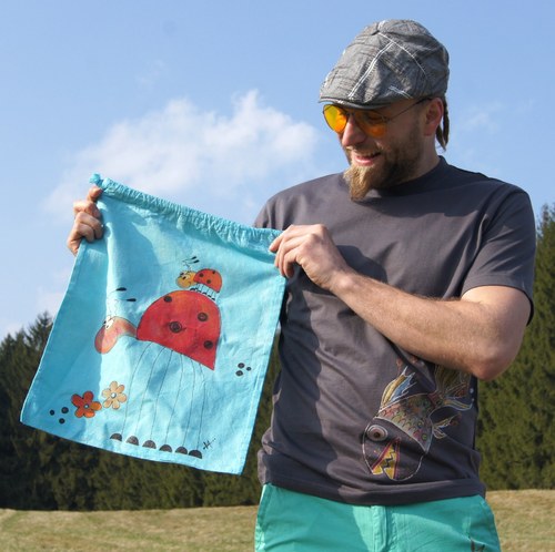 Tyrkysový pytel velký s berunou — foto 5