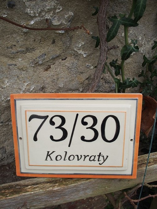 Keramické domovní číslo — foto 2