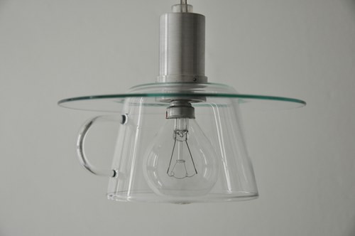 Lampa - Glas och metall — foto 2