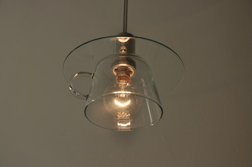 Lampa - Glas och metall — foto 3