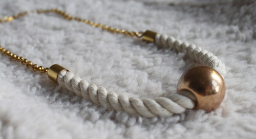 - - Náhrdelník - white - gold - - — foto 4
