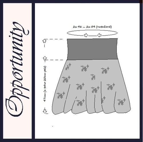 Grey flowers - bubble skirt — foto 3