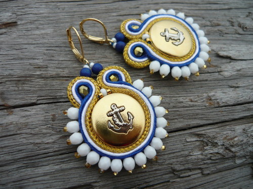 Náušnice Sea Anchor Blue — foto 5