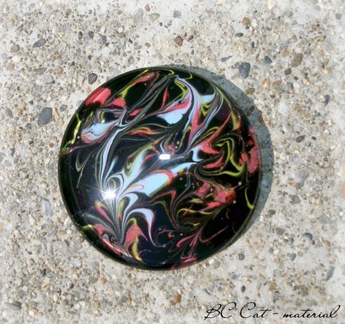 Skleněný kabošon: Kutalý: 40 mm — foto 2