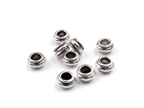 Korálek kovový 5x10mm- 2ks — foto 2