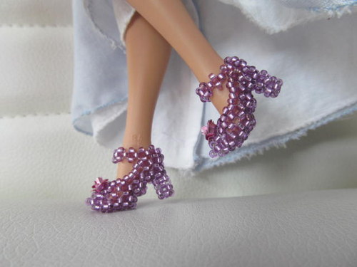 Fialové botičky pro Barbie — foto 2