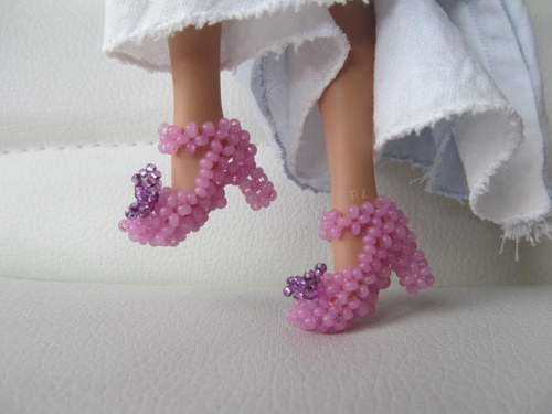 Starorůžové botičky pro Barbie — foto 3