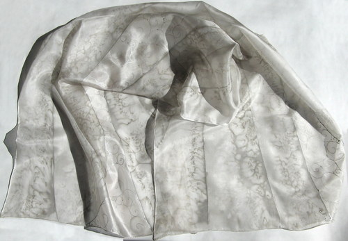 Stříbřitý šál 40x150cm — foto 4