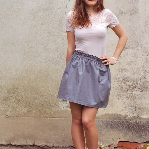 Sukýnka - šedá — foto 6