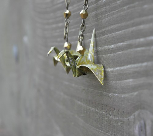 Lesní cestou - origami náušnice — foto 3