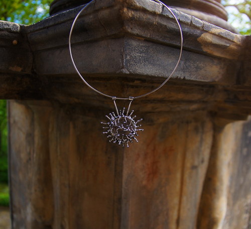 Nerezový náhrdelník......." Silver sun " — foto 3