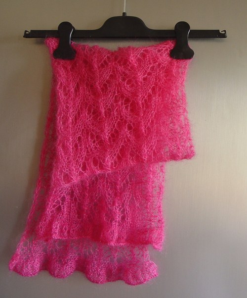 BAREVNÝ OKAMŽIK- pink šála — foto 3