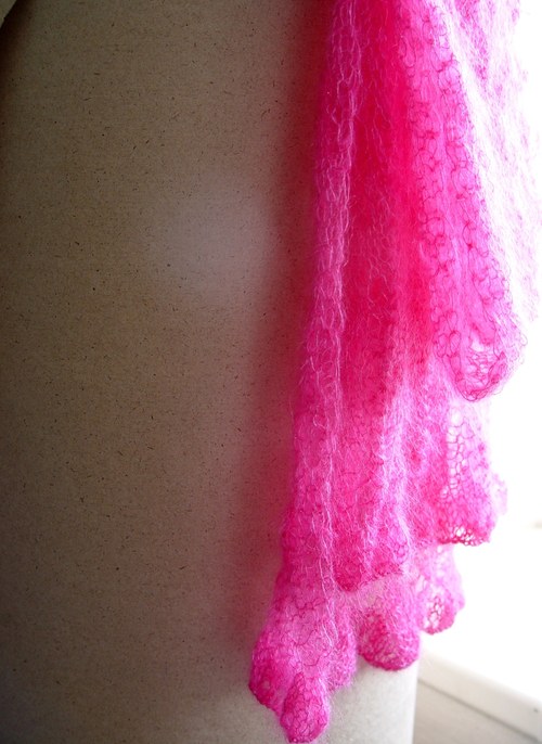 BAREVNÝ OKAMŽIK- pink šála — foto 4