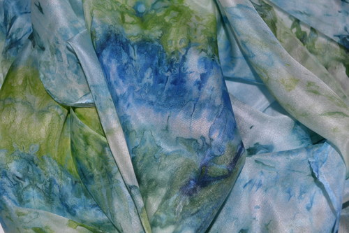 Jezerní hedvábná šála 180x45 — foto 2