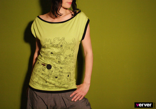 Triko limetkové - "labyrint" — foto 2