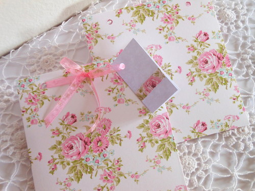Růžičky na bílém - obal na CD 13x14 cm — foto 3