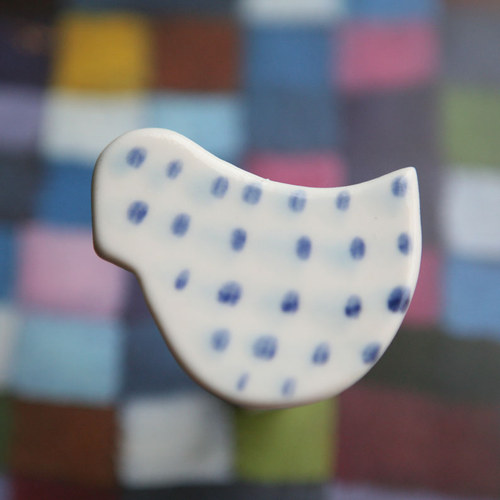 Modré z nebe (porcelánová brož) — foto 2