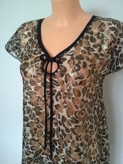 Tričko-zlatý leopard — foto 2