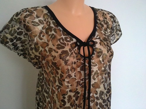 Tričko-zlatý leopard — foto 3