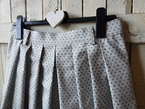 Sukýnka - retro - puntíky šedé SLEVA 25% — foto 5