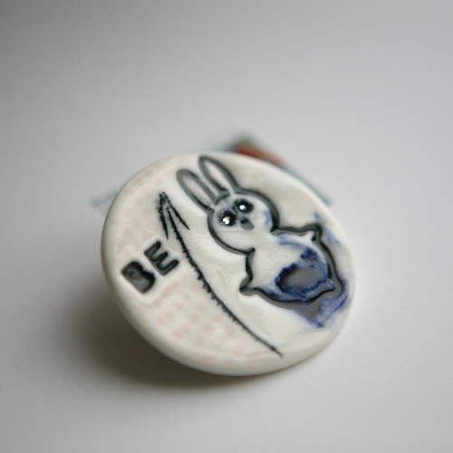 Be my Karel.... (porcelánová brož) — foto 3