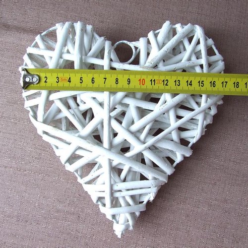 Proutěné srdce 17 cm — foto 2