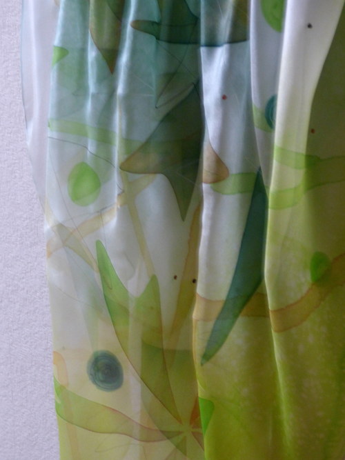 ZeLena-hodvábna šatka 90x90cm — foto 3