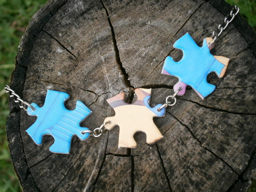 Náhrdelník Puzzle — foto 3